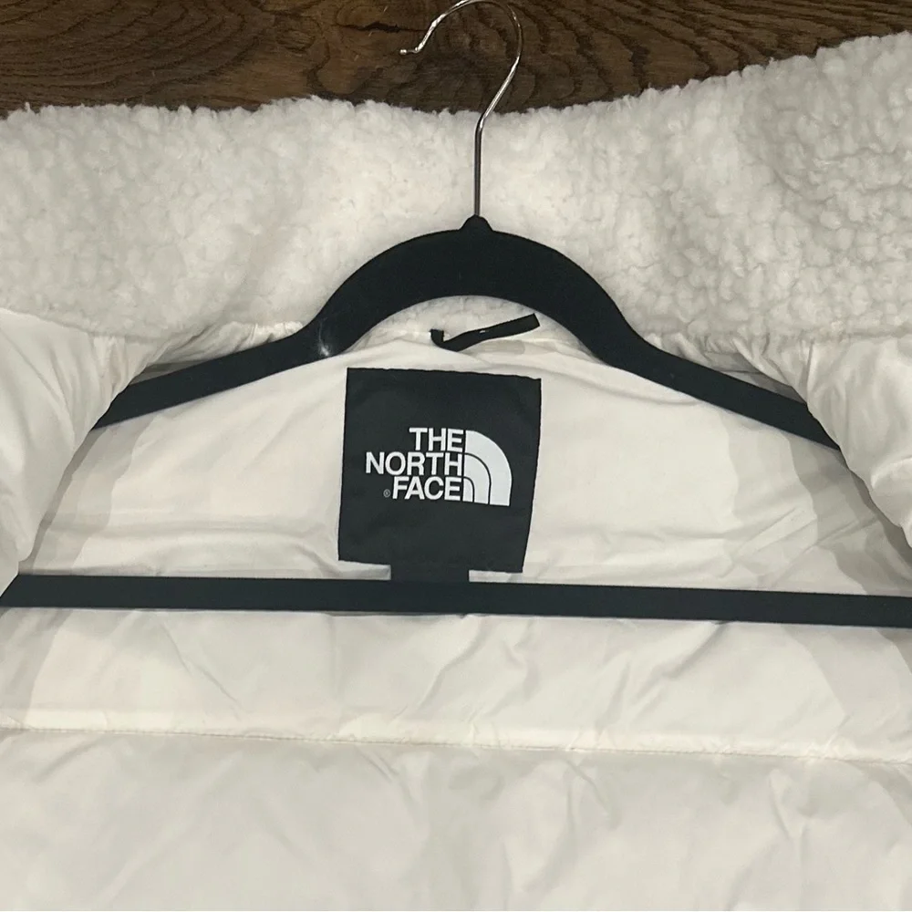 North Face Women’s Nupste Sherpa Puffer Jacket Responsible Down Cropped - Picture 5 of 10